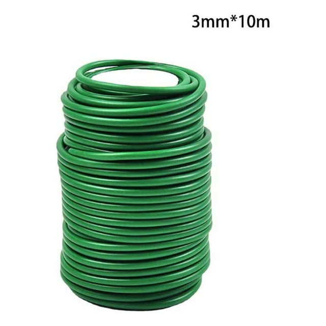 10M Plant twine green soft flexible bendy garden support wire cable tie