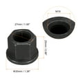 thumbnail image 2 of M18 Flange Hex Nuts, 2 Pack Grade 8.8 Carbon Steel Black Oxide Finished Hex Flange Nuts for Machinery, 2 of 5