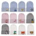 thumbnail image 7 of Okbabeha Newborn Hospital Hat Infant Baby Hat Cap with Embroidery Soft Cute Knot Nursery Beanie Hats 0-6 Months, 7 of 7