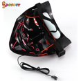 thumbnail image 5 of Spencer Halloween LED Glow Scary Mask EL Wire Light Up The Purge Movie Cosplay Led Costume Mask for Halloween Festival Party with 2AA Battery "Fluorescent Green+White", 5 of 7