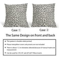 thumbnail image 5 of Gray Cheetah Throw Pillow Covers 18X18 Inch Set of 2 Grey White Leopard Decorative Pillow Cases Animal Wildlife Pillow Cover with Zipper Home Decor For Sofa Couch Housewarming Gift Bed Couch Outdoor, 5 of 6