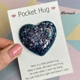 thumbnail image 2 of Sunjoy Tech Pocket Hug Heart Cute Glass Crafts Special Encourage Multicolored Love Heart Charms Birthday Wedding Party Valentines Day Gift Decoration, 2 of 3
