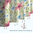 thumbnail image 6 of Pioneer Flower Floral Print Pattern Shower Curtain 84"x72", Bathroom Decorative Shower Curtain Set with 12 Hooks, Waterproof Washable, 6 of 6