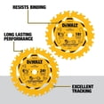 thumbnail image 2 of Hoja de sierra circular DEWALT DWA2612CMB 18T y 24T 6-1/2 pulgadas, paquete de 2, 2 of 8
