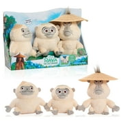 Disney Raya and the Last Dragon Chattering Ongis Plush, 3-piece set, connecting stuffed animals with sound, Officially Licensed Kids Toys for Ages 3 Up, Gifts and Presents