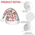thumbnail image 4 of Balery Colorful Donuts Pattern Santa Hat Christmas Hat Funny Christmas Hat Christmas Knitted Beanie Hat For Kids, 4 of 6
