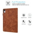thumbnail image 4 of Tarise for Apple iPad 10th Generation Case with Pencil Holder, 2022 iPad 10.9 Inch Case, Embossed PU Leather Shockproof Folio Stand Shell Slim Cover Case for iPad A2757 A2777, Brown, 4 of 8