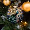 thumbnail image 4 of Peacock Ornament, Unique Gift Idea, Bird Lover Decor, Elegant Home Ornament, Beautiful Ornament, 4 of 5