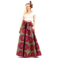 thumbnail image 5 of Sakkas Ami Women's Maxi Long African Ankara Print Skirt Pockets & Elastic Waist - 157-Multi - One Size, 5 of 5