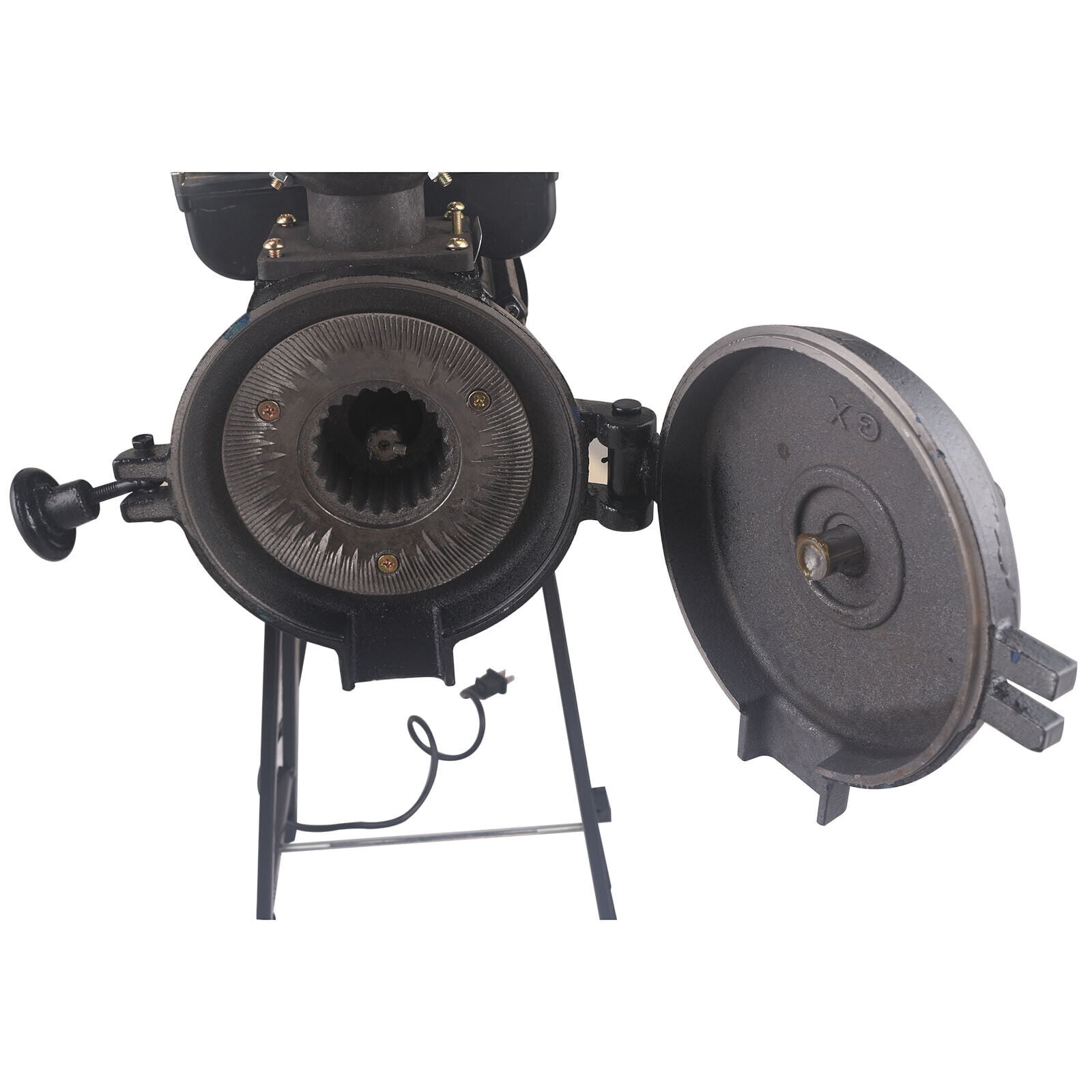 Electric Grain Mill Machine Corn Wheat Cereal Feed Wet Dry Grinder w/ Funnel