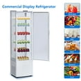 thumbnail image 2 of Garvee 6-Tier Upright Commercial Display Refrigerator Cooler with Wheels & LED Lighting, 9.8 Cu. Ft, 2 of 8