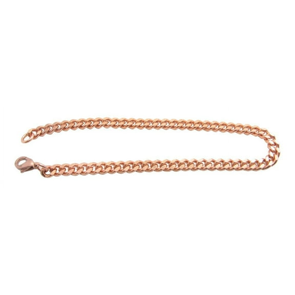 10 1/2 Inch Solid Copper Anklet 3/16 of an inch wide, CA654G - Made in the USA.