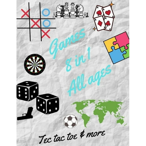 Tec Tac Toe & More Games 8 in 1 All Ages (Paperback)