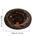 thumbnail image 2 of 3D Halloween Rug, Candy Corn Abyss Quilted Round Mat, Halloween Quilted Round Rug 3D Illusion, Soft & Durable Fabric Non-Slip Modern Home Decor (40cm/15.75in,60cm/23.62in,80cm/31.5in, Style ), 2 of 6