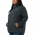 thumbnail image 2 of 32 Degrees Heat Women's 1/4 Snap Fleece Pullover Woodland Grey XXL, 2 of 6