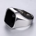 thumbnail image 3 of Stainless Steel CZ Ring for Womens Mens Wedding Engagement Promise, 3 of 5