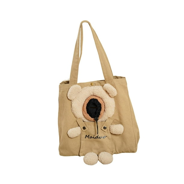 Bolsa de hombro para perros y gatos Fernando Lindo oso en forma de portátil Portador de gatos