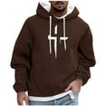 thumbnail image 3 of UVEASISHA Christian Hoodies for Men Cross Graphic Long Sleeve Pullover Tops Drawstring Hooded Drop Shoulder Sweatshirts with Pocket Coffee 3XL, 3 of 6