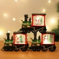 thumbnail image 7 of Grishay Merry Train, Train Snow Globe Christmas Snow Globe Lantern, Lighted Christmas Snow Globe, Mini Snowing Train LED Lantern Decor with Santa, Christmas Tree Train Home Decoration Gift, 7 of 7