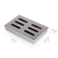 thumbnail image 5 of Heavy-Duty Smoker Box For Gas Bbq, Stainless Steel Cold Smoke Generator With Hinged Lid For Meat, Fish, Vegetables, Tofu (Chromium Look), 5 of 5