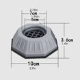 thumbnail image 1 of 2CS Washing Machine Support Mats Anti-Vibration Stopper Foot Pad Feet Pad, 1 of 5