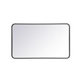 thumbnail image 1 of Elegant Decor MR802440BK 24 x 40 in. Soft Corner Metal Rectangular Mirror, Black, 1 of 1