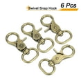 thumbnail image 3 of Uxcell 6 Pack Swivel Snap Hook, 20mm(3/4") Trigger Snap Heavy Duty Metal Lobster Claw Clasp Lanyard Clips for Straps Bags Belting Leathercraft, Bronze, 3 of 6