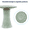 Light Green, variant on mdj pottery Ceramic Bird Bath for Outside, 16.93 Inch Pedestal Bird Bath Bowls, U-Orange+White