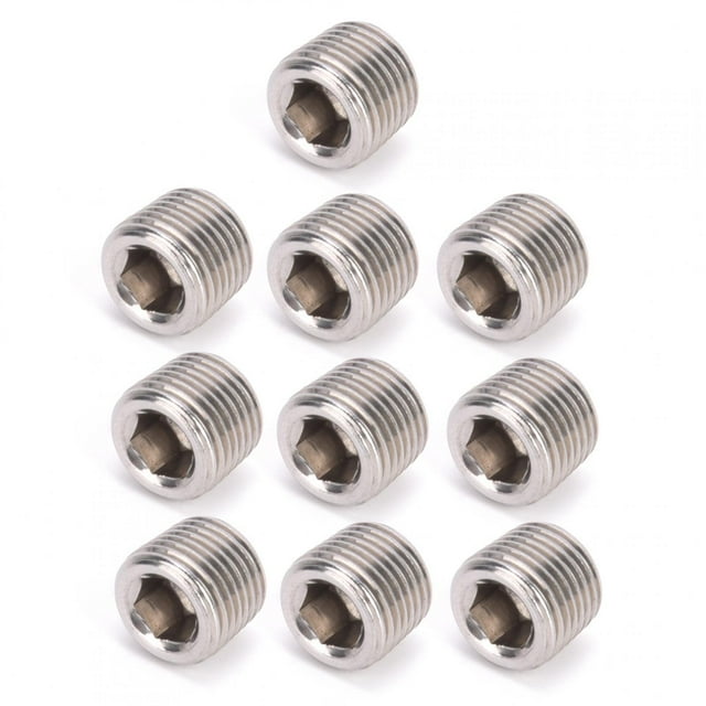 Lightweight Durable Hex Plug Head, Pipe Hex Head, 304 Stainless Steel Plug Head For Pipe Fitting 1/8in