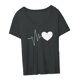 thumbnail image 2 of Camiseta de mujer cómoda gráfica suelta elegante ropa Casual ropa de mujer XL Yuyangstore camiseta de mujer, 2 of 8