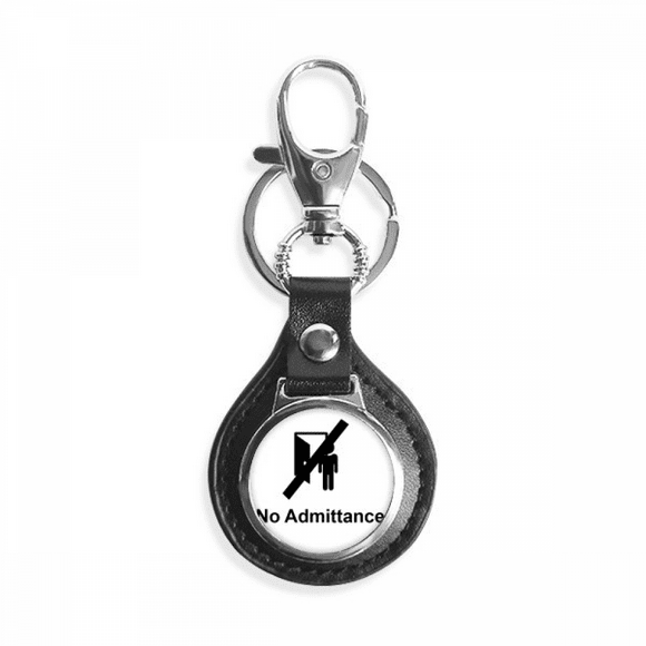 no adttance warning symbol key link chain keyholder finder hook metal