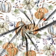 thumbnail image 6 of Pumpkin Shower Curtain, Fall Harvest Pattern Bath Curtains Yellow Green Watercolor Pumpkins Thanksgiving Bathroom Curtain Waterproof Fabric with Hooks for Home Decor, 72Wx72H, 6 of 6