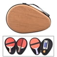 thumbnail image 6 of Multifunction Table Tennis Racket Case Hard Gourd Sturdy Waterproof Reusable Durable Pong Paddle Bag for Competition Training Travel Brown, 6 of 10