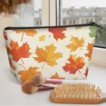 thumbnail image 5 of Small Makeup Bag Fall Pumpkin Pattern Cosmetic Pouch,Portable Travel Toiletry Bag Gift for Women Teen Girls Thanksgiving, 5 of 7