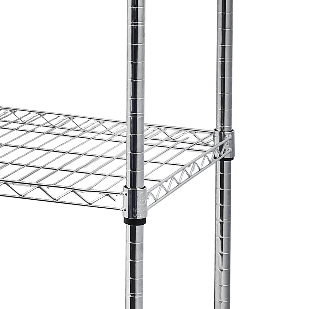 Kepooman 6 Tier Heavy Duty Rolling Metal Storage Rack for Pantry Closet Kitchen Laundry, Silver Kepooman 6 Tier Heavy Duty Rolling Metal Storage Rack for Pantry Closet Kitchen Laundry, Silver