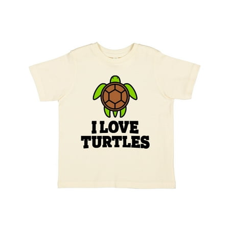 

Inktastic I Love Turtles Gift Toddler Boy or Toddler Girl T-Shirt