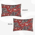 thumbnail image 4 of Naloa Dragons2 Pillowcase, Throw Pillowcase, Wrinkle-Free, Stain-Resistant with Hidden Zipper for Bedroom Sofa - 20"x30", 4 of 9