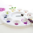 thumbnail image 4 of BAZIC Paint Palette 10 Mixing Round Tray, Plastic Paint Pallets, 1-Pack, 4 of 7