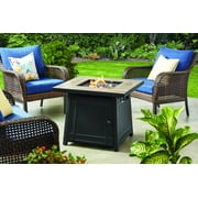 Mainstays 30" Square Tile Top Gas Fire Pit Table with 50,000 BTU