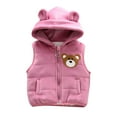 thumbnail image 4 of Ugoldhm Toddlers Fall Winter 3 Piece Set Fleece Lined Hooded Vest, Jacket and Pant Thermal Oufits Clothes, 4 of 7