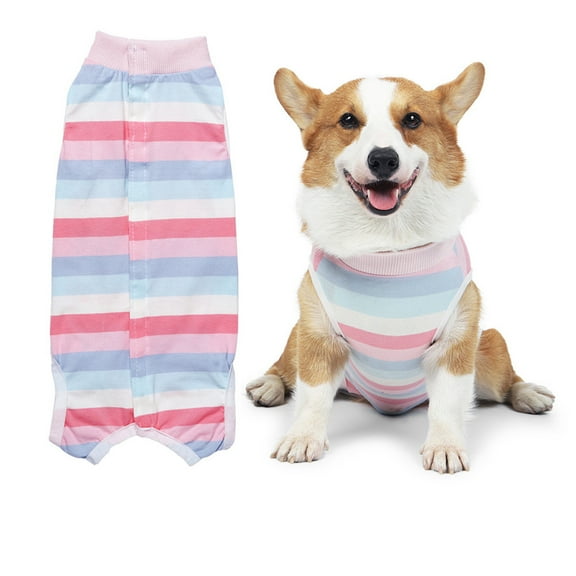 Bobasndm Surgical Recovery Suit for Dogs, Abdominal Wound Protector, After Surgery, E-Neck Alternative for Dogs, Underwear and Pets