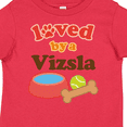 thumbnail image 4 of Inktastic Vizsla Loved by a (dog Breed) Boys or Girls Toddler T-Shirt, 4 of 5