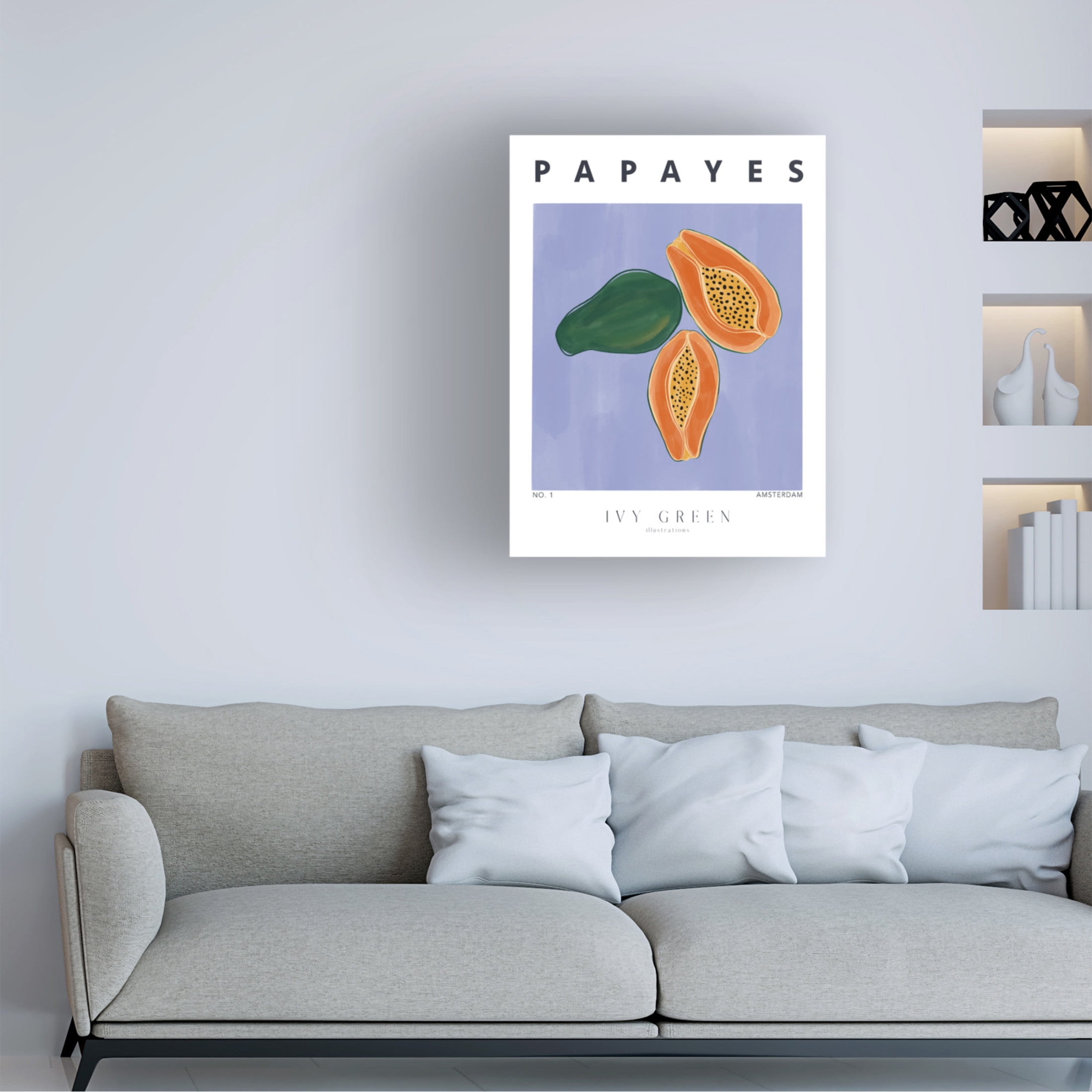 Trademark Fine Art Ivy Green Illustrations Papayes Canvas Wall Art
