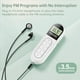thumbnail image 5 of Mini Radio FM de Bolsillo 300MAh Radio PortáTil Recargable 76-108MHZ con Pantalla LCD Retroiluminada Auriculares con Cable de 3,5 Mm, 5 of 8