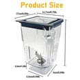 thumbnail image 2 of For Blendtec Wildside+ Jar- Four-Sided Replacement Blender Pitcher Cup - Compatible with Classic/Designer/Professional/Commercial Series Con, 2 of 7