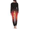 thumbnail image 4 of Conjunto de pijama informal para mujer, ropa de dormir femenina de manga larga, cómoda, con estampado a pedido, para otoño, 4 of 4