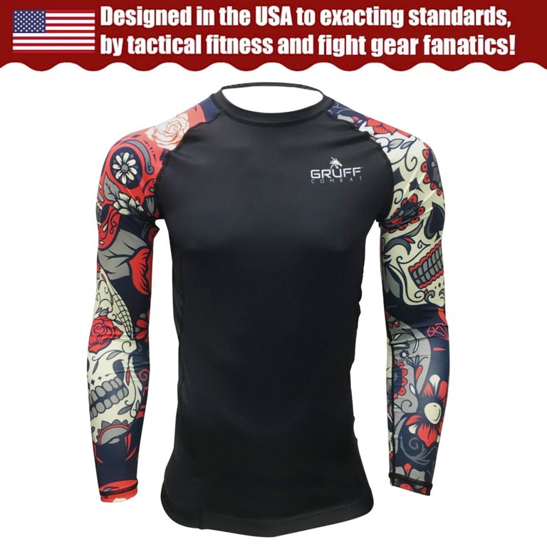 MRX Men's Compression Shirts Athletic Gym Workout Rash Guard Base Layer  Long Sleeve Top – MRX Products