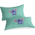 thumbnail image 2 of Stitch 3-piece Set Bedding Set 3D Print Comforter Cover with Zipper ForTeens And Kids Adults Soft Microfiber Bedspread Cover, 2 of 5