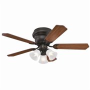 Westinghouse 42 in. Oil Rubbed Bronze Finish Reversible Blades Frosted Glass, Dark Cherry & Walnut