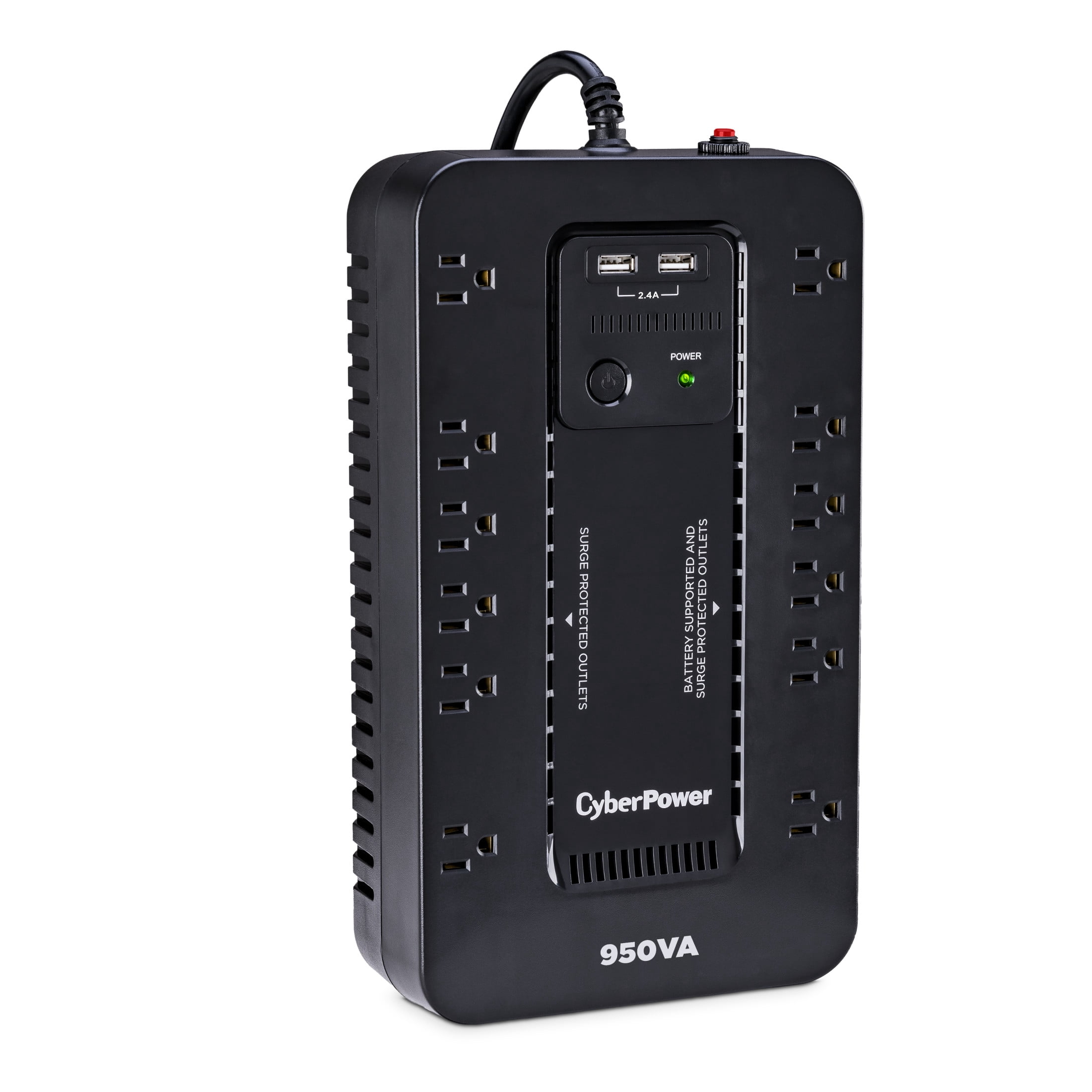 CyberPower SX950U Battery Backup UPS, 950VA/510W, 120V, 12 Outlets, USB, Surge, Cable & Manual Included